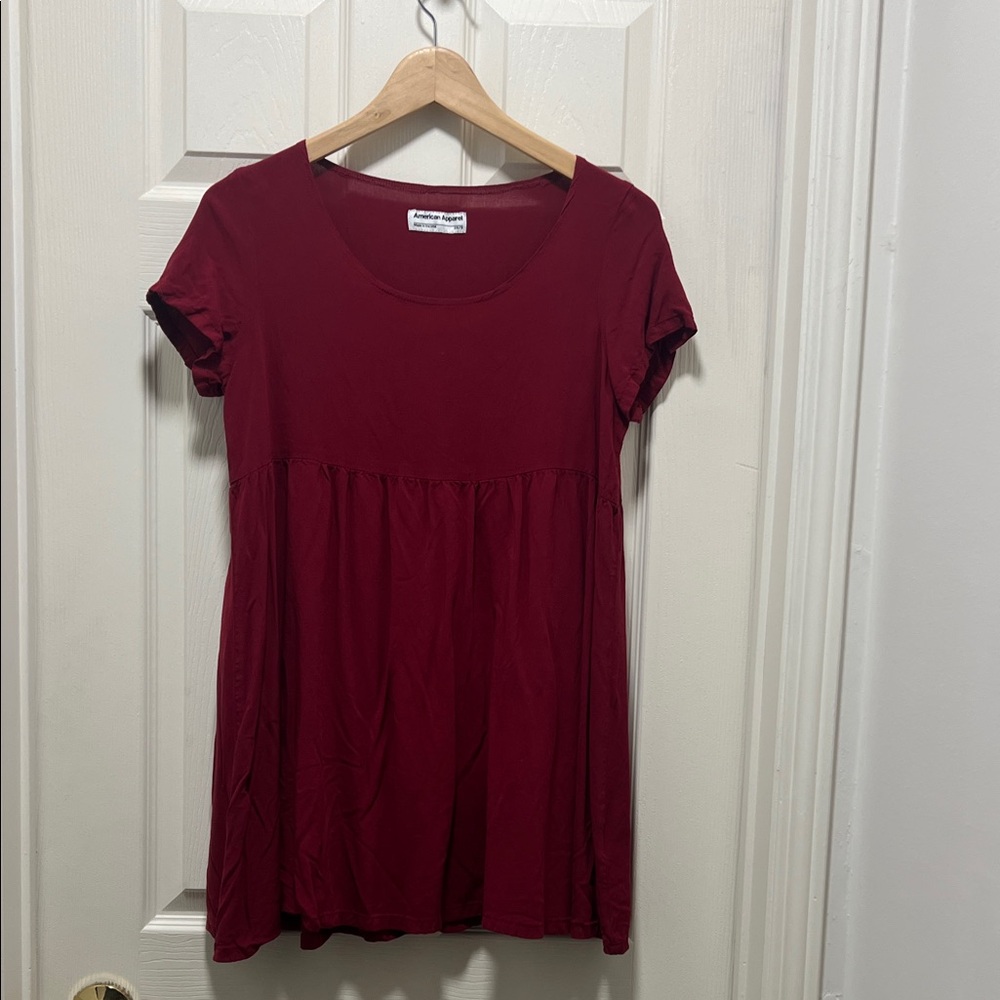 American Apparel Burgundy Tunic Top